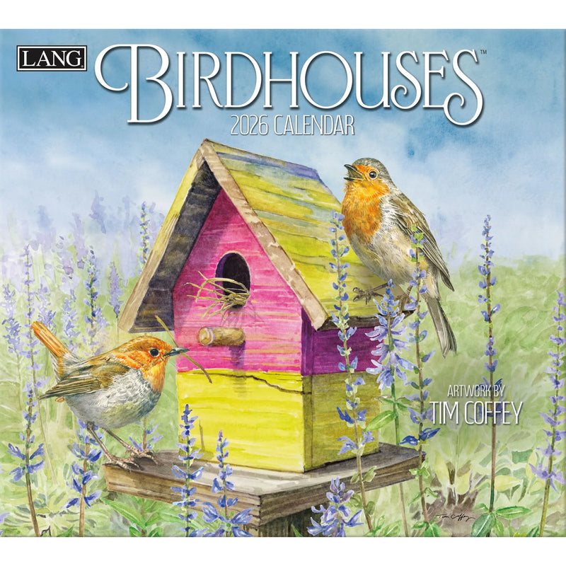 Birdhouses 2026 Wall Calendar