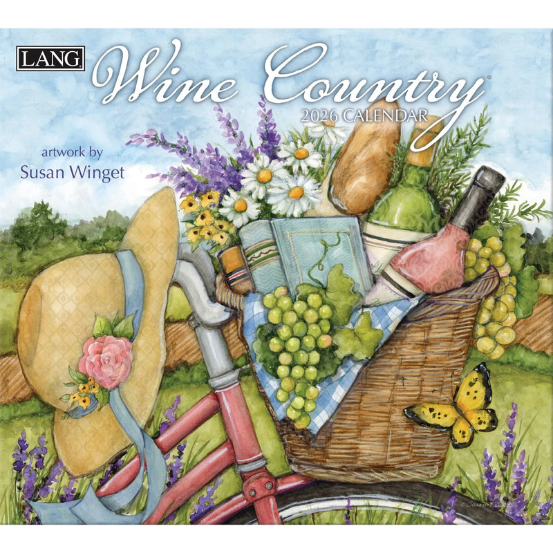Wine Country 2026 Wall Calendar