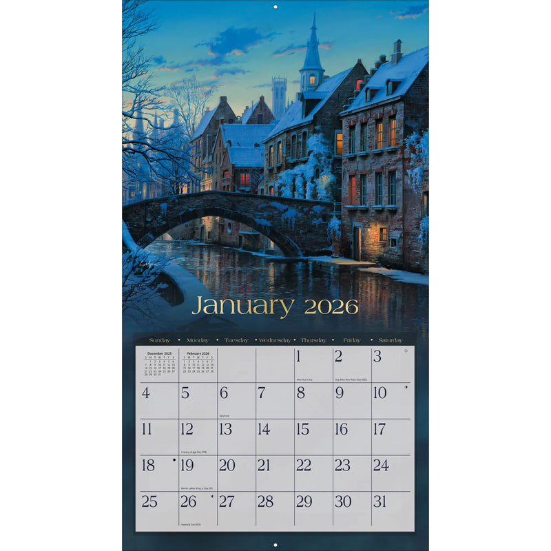 Around the World 2026 Wall Calendar