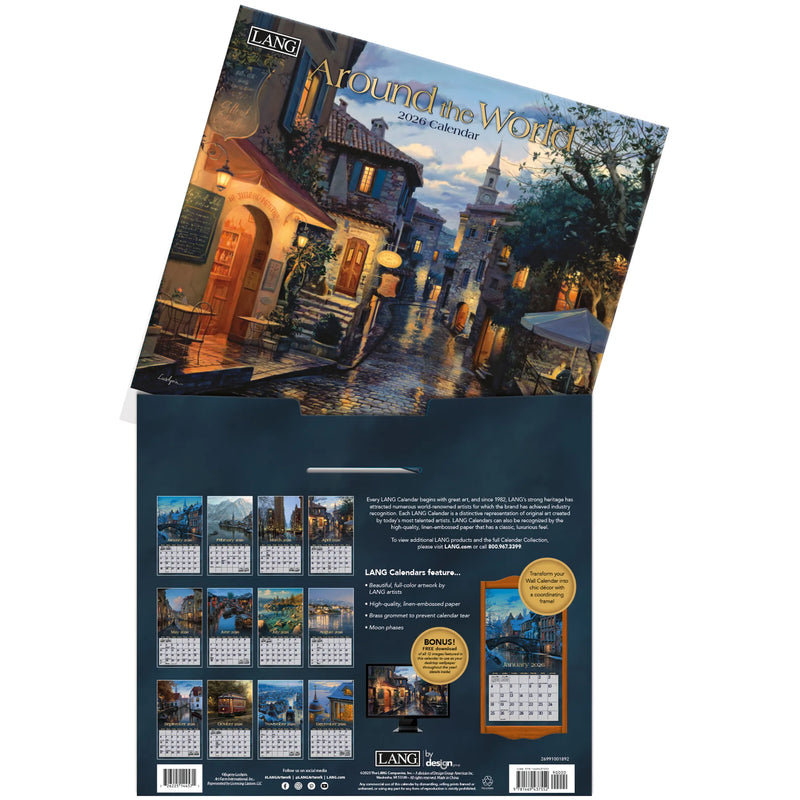 Around the World 2026 Wall Calendar