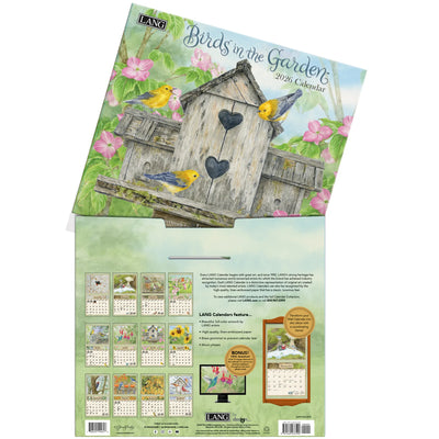 Birds In The Garden  2026 Wall Calendar