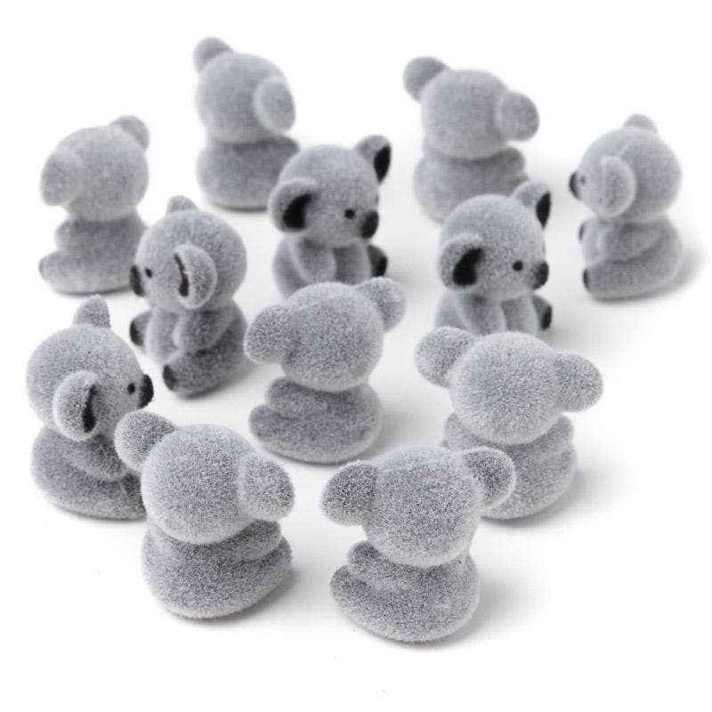 Miniature Flocked Baby Koala Bear - Sold Individually