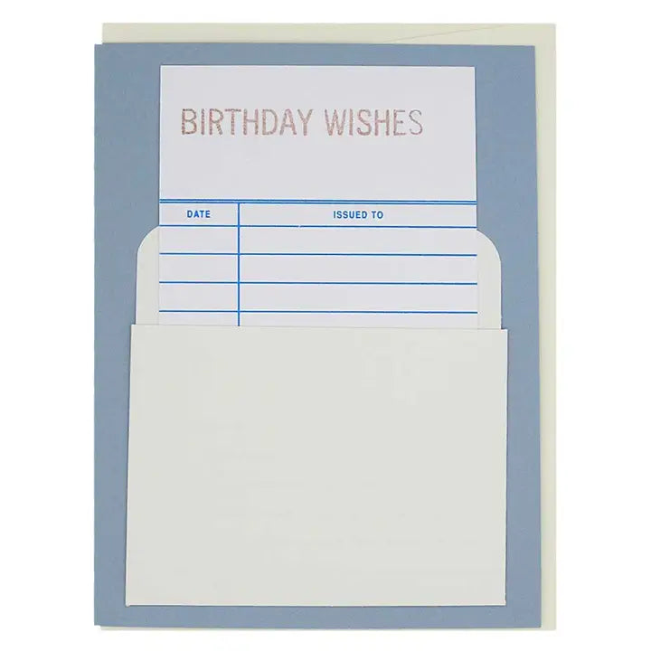 Library Birthday Greeting Card