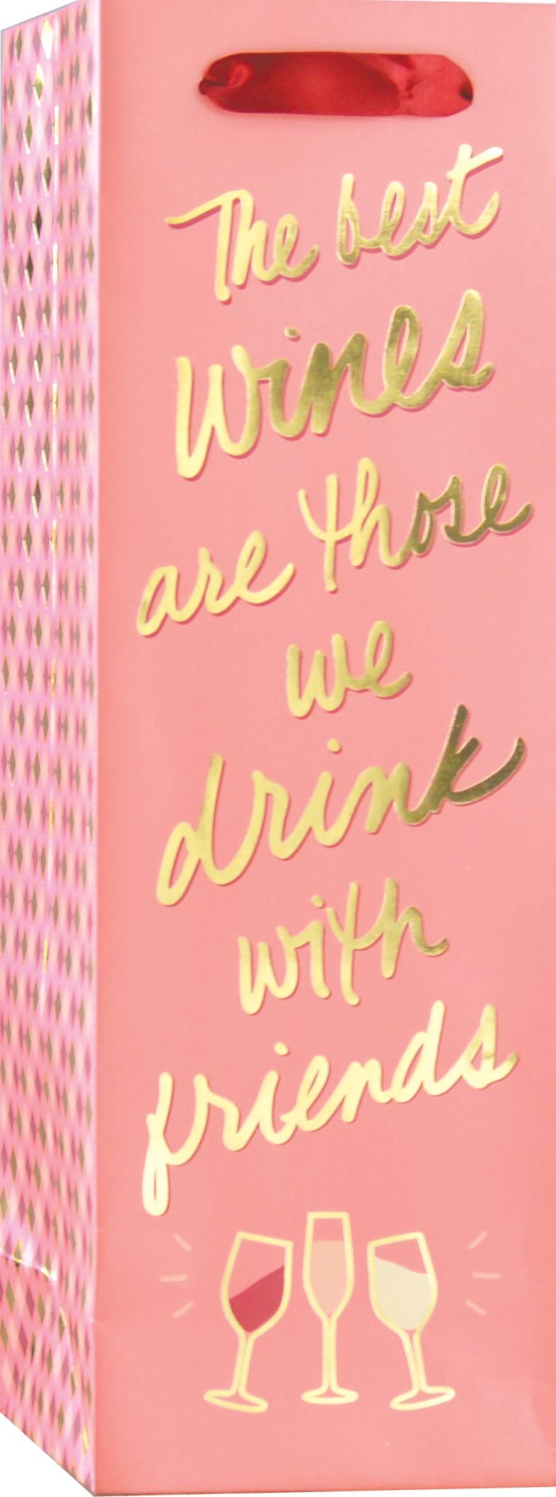 The best Wines are those we drink with Friends Bottle Bag