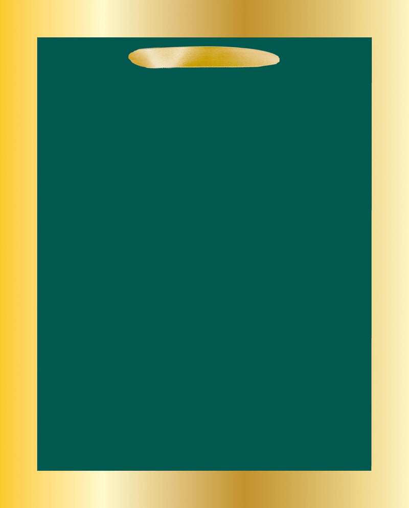 Green Gold Elegance Small Square Gift Bag