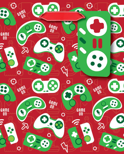 Game On Small Square Gift Bag