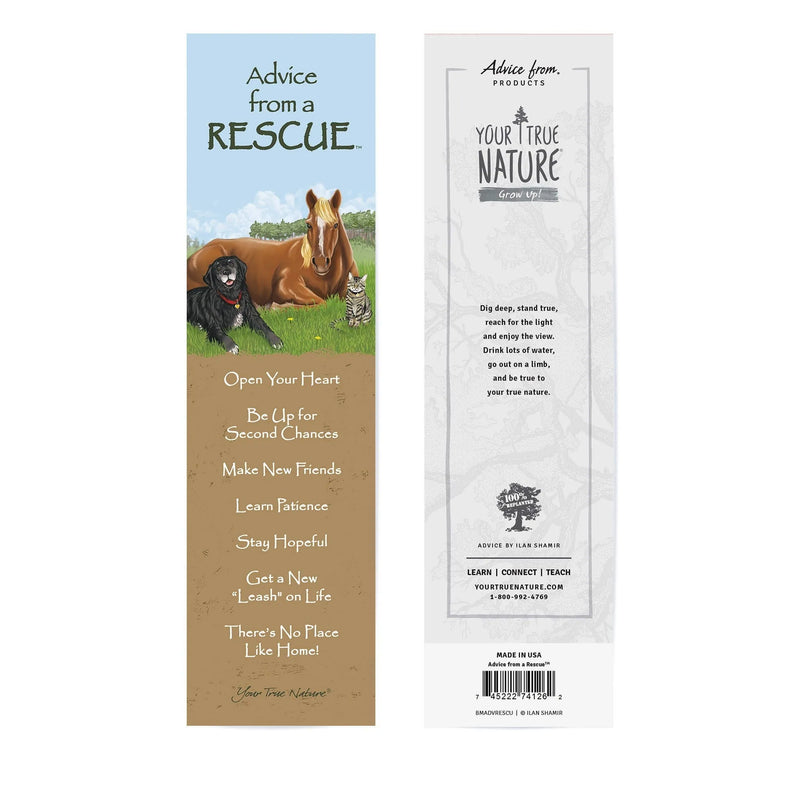 Advice from a Rescue Laminated Bookmark