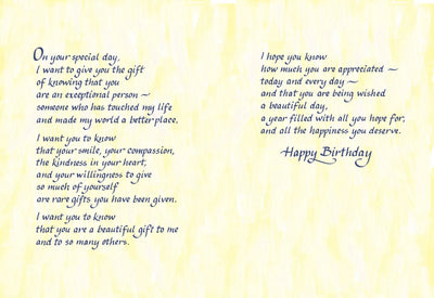 Today As I Celebrate Your Birthday