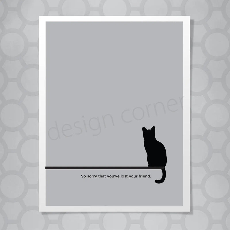 Cat Pet Sympathy Card