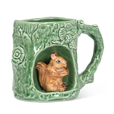 Tree Look Mug with Squirrel