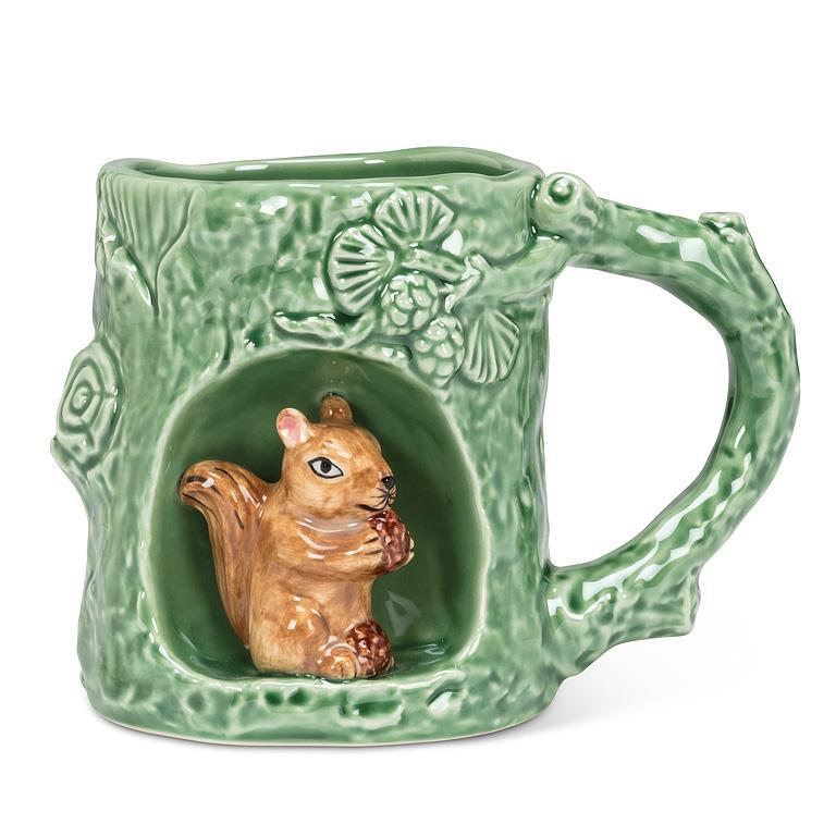 Tree Look Mug with Squirrel