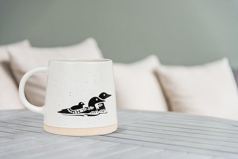 Wide Base Mug with Loons🦆