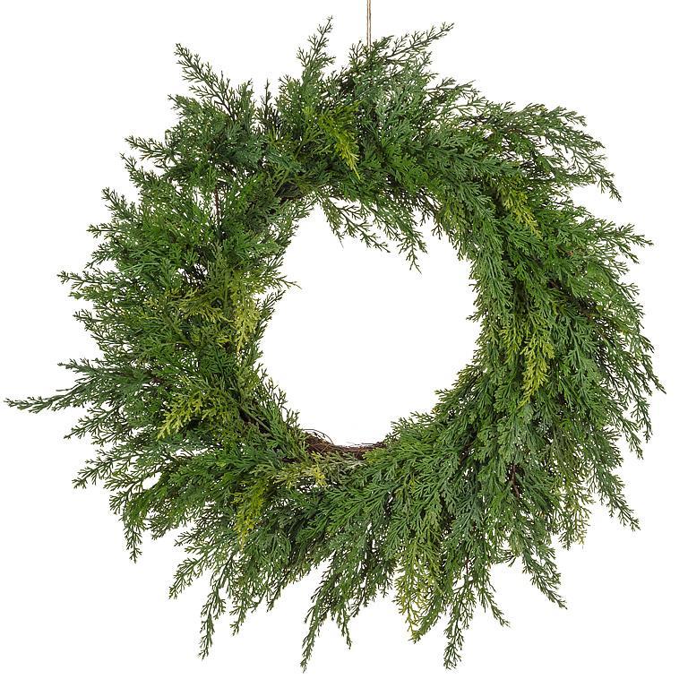 Realistic Cedar Wreath