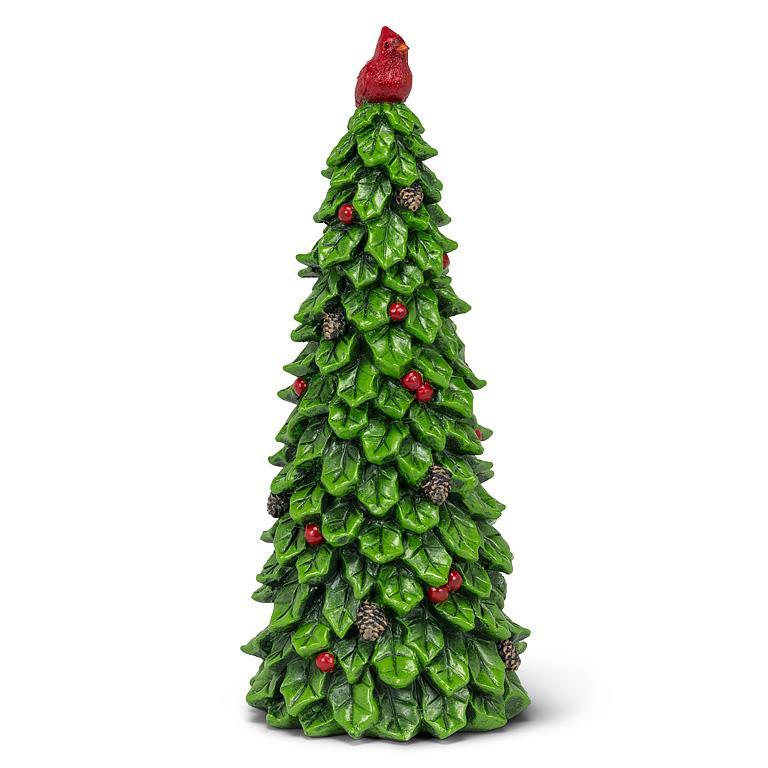 Holly Tree with Cardinal