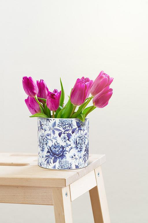 Large Chintz Print Planter