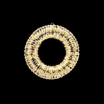 Extra Small Shiny Ribbon 480L Micro LED Wreath