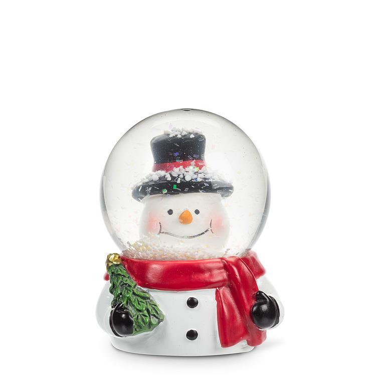 Small Snowman Head in Snow Globe