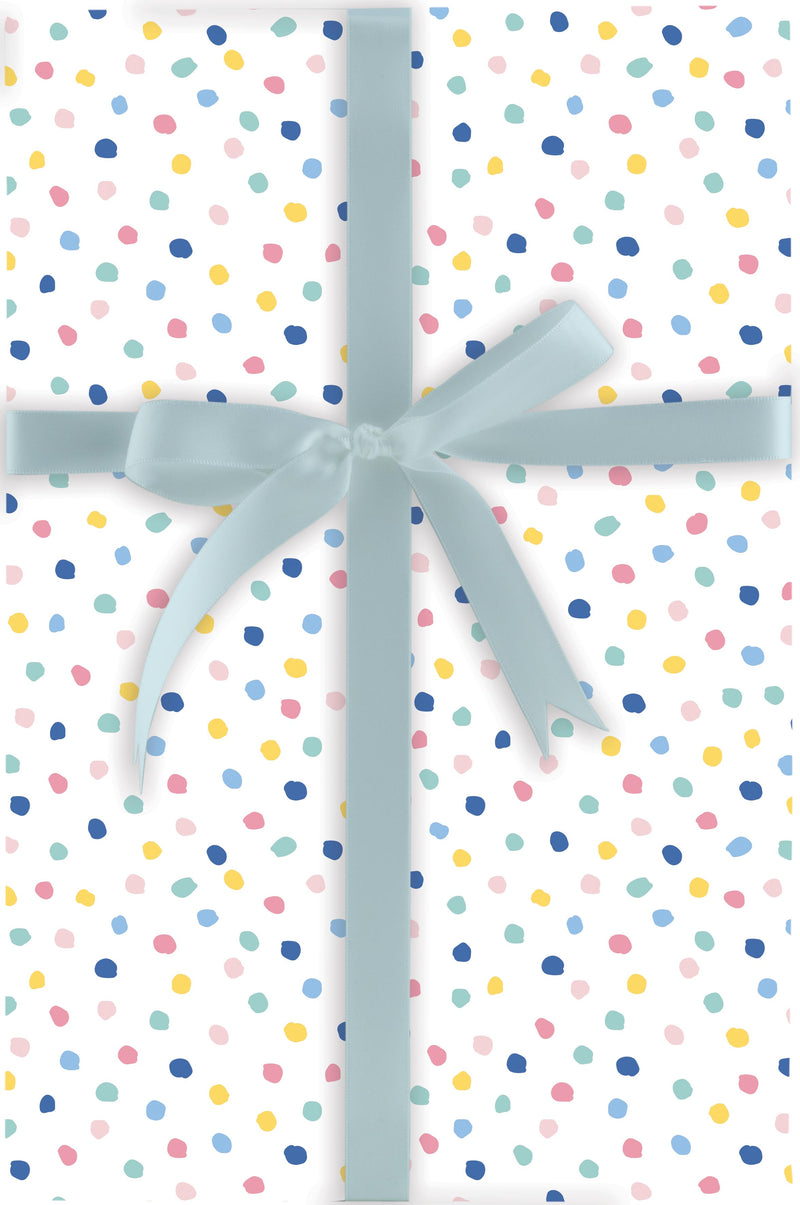 Happy Stripes and Dots  Roll Wrap - 5ft