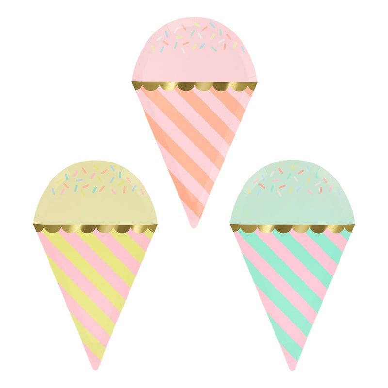 Ice Cream With Sprinkles Plates | Meri Meri