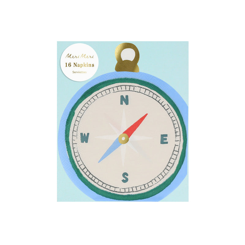 Camping Adventure Compass Napkins | Meri Meri