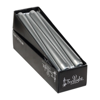 10 Inch Metallic Taper Candle - SOLD INDIVIDUALLY