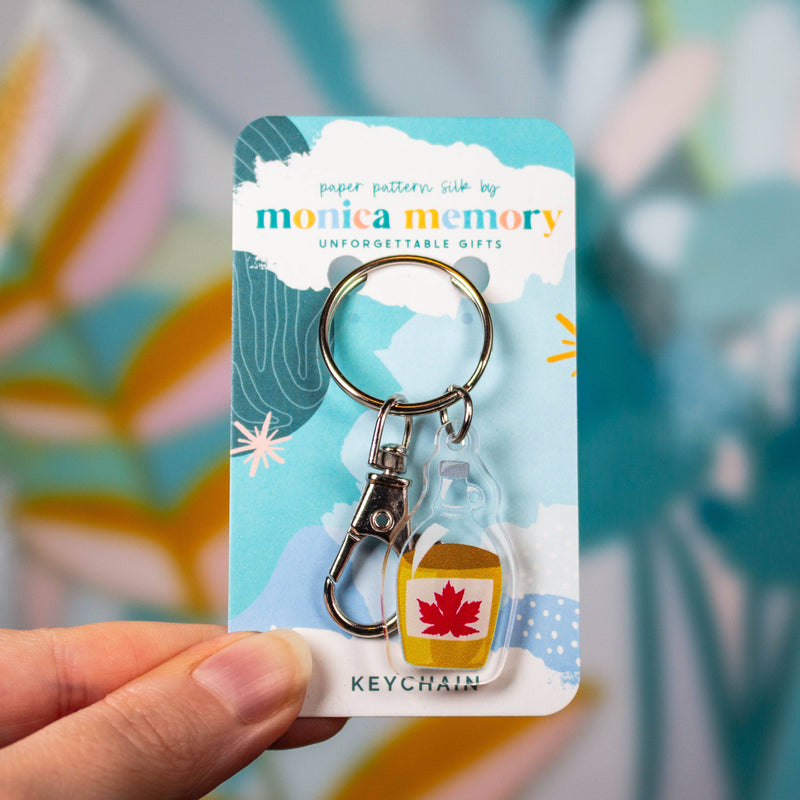 Jar of Maple Syrup Keychain - Made in Canada