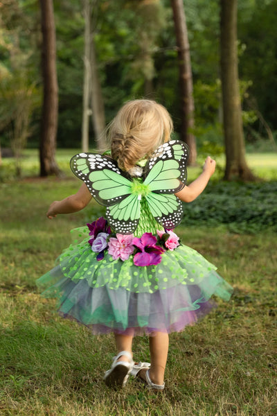 Fairy Blooms Deluxe Dress-GREEN