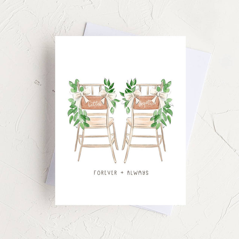 Better Together - Newly Wed Wedding Greeting Card