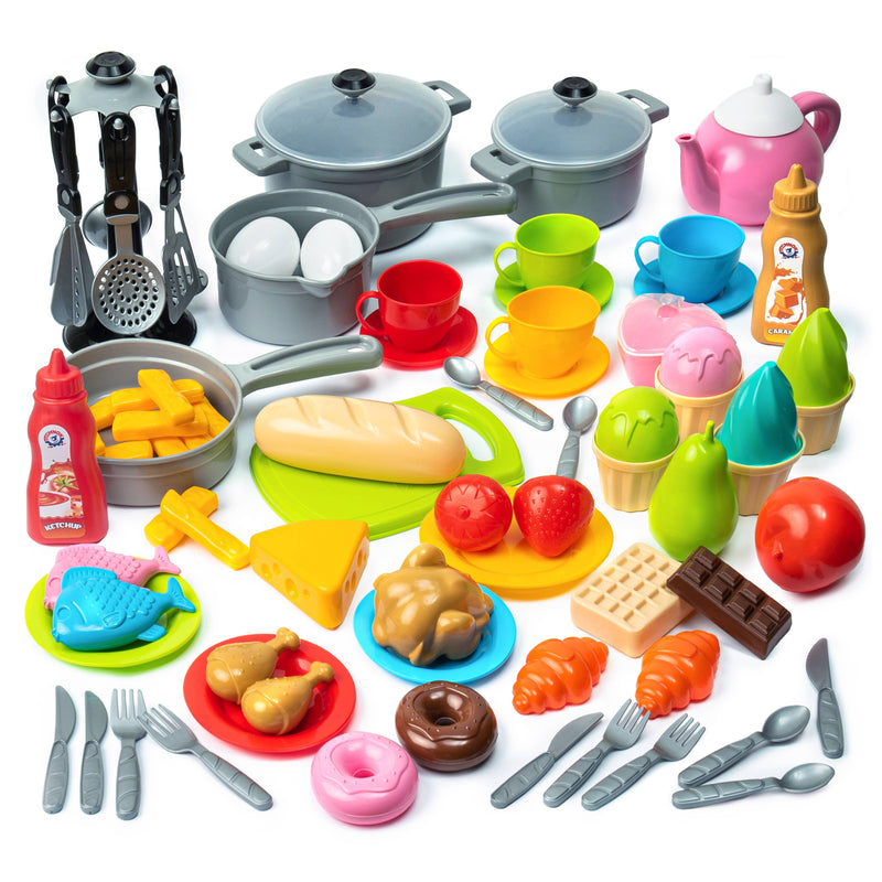 83PCS Pretend Play Kitchen Toys - Made in Ukraine