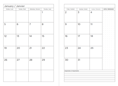 2026 Daily Planner – Exclusive Soft Cover with Clasp (Black)