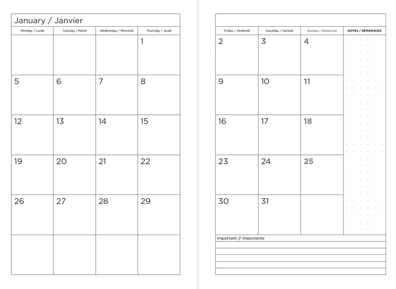 2026 Daily Planner – Exclusive Soft Cover with Clasp (Black)