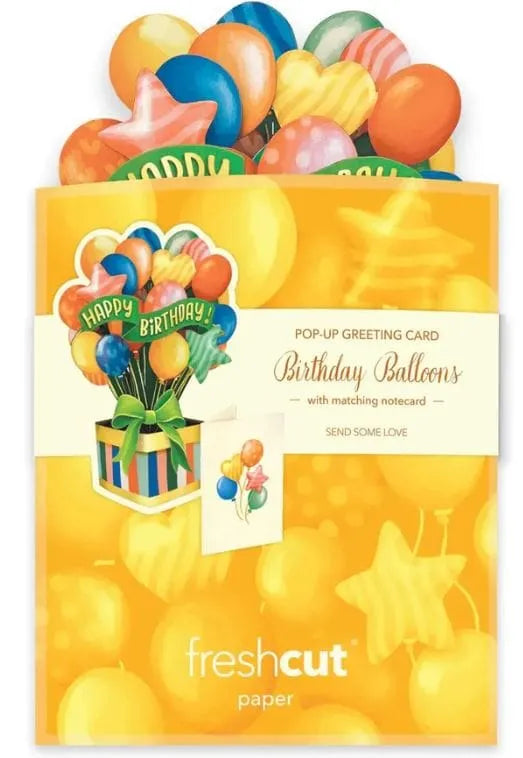 Mini Pop-Up Birthday Balloons Greeting Card