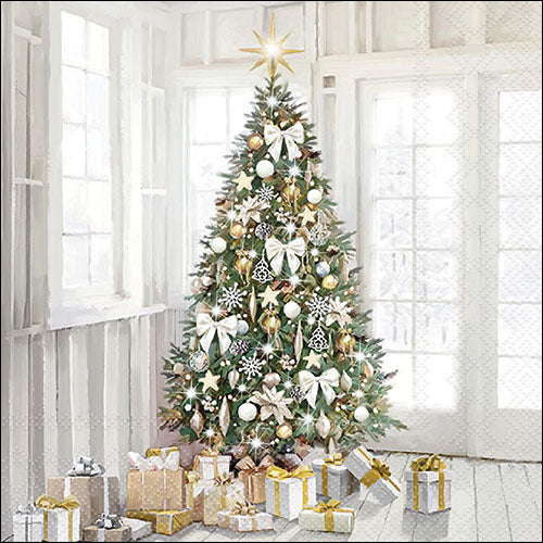 Modern Christmas Tree-Luncheon Size Napkins