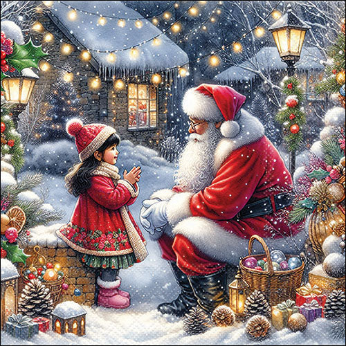 Talking To Santa -Luncheon Size