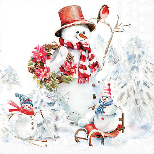 Sporty Snowmen -Luncheon Size
