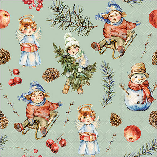 Playing Outside-Luncheon Size