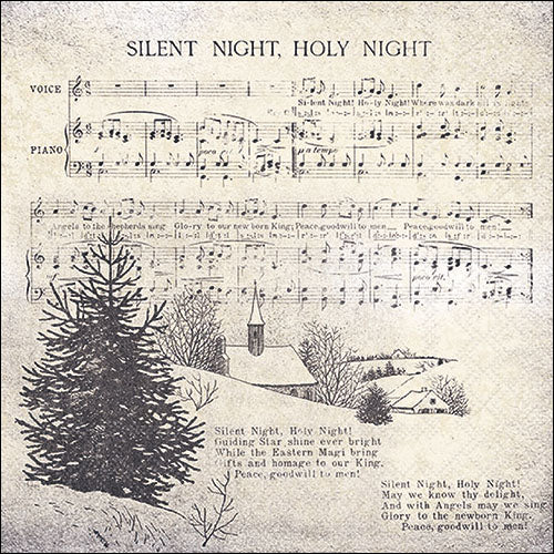 Silent Night-Luncheon Size Napkins