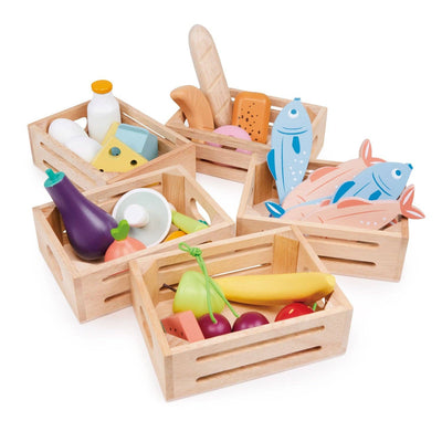 Wooden Dairy Crate Toy - Montessori