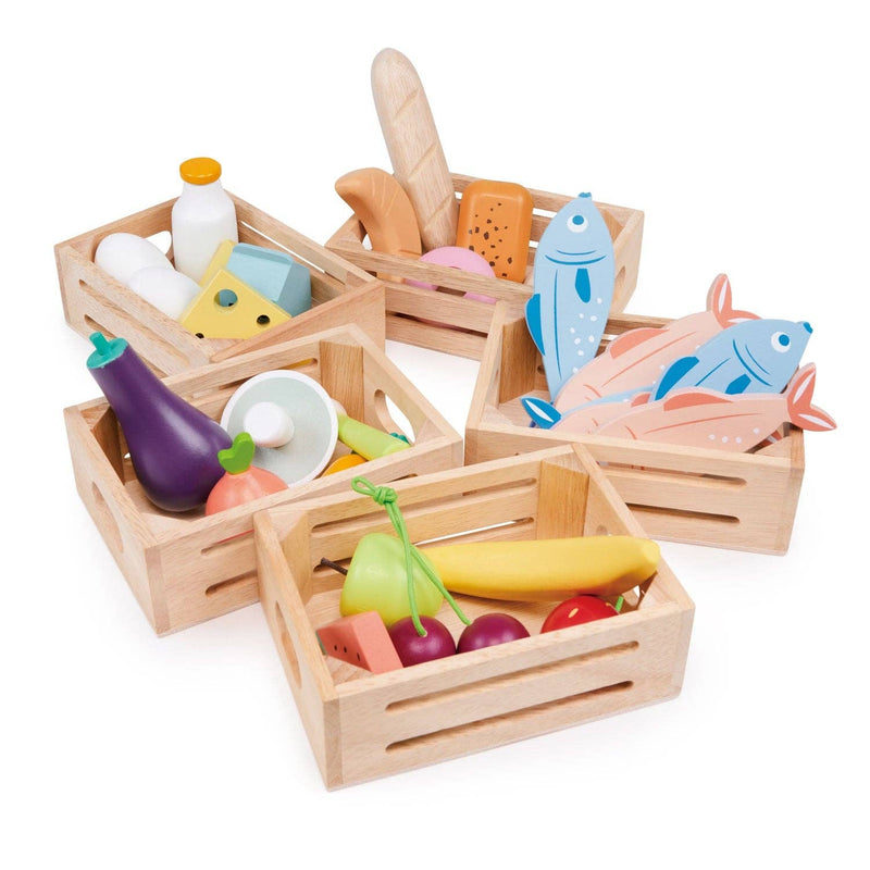 Wooden Dairy Crate Toy - Montessori