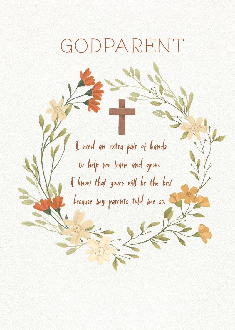 Godparent Poem Card – Lemon And Lavender Toronto