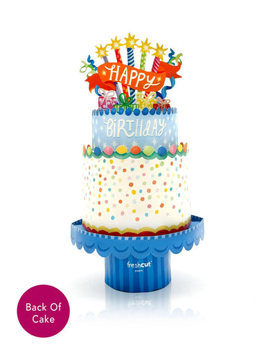 Confetti Birthday Cake Pop-up Greeting Card