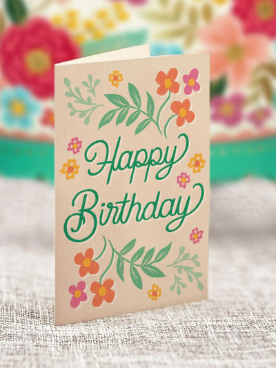 Blooming Birthday Cake Pop-up Greeting Card