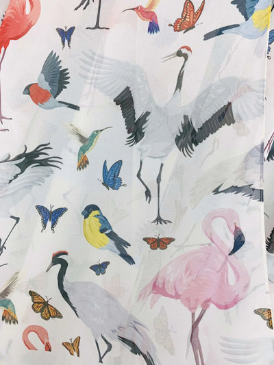 Multicolor Bird Kimono