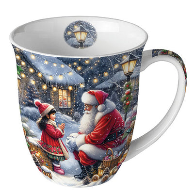 Talking To Santa  Bone China Mug