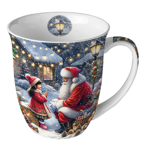 Talking To Santa  Bone China Mug
