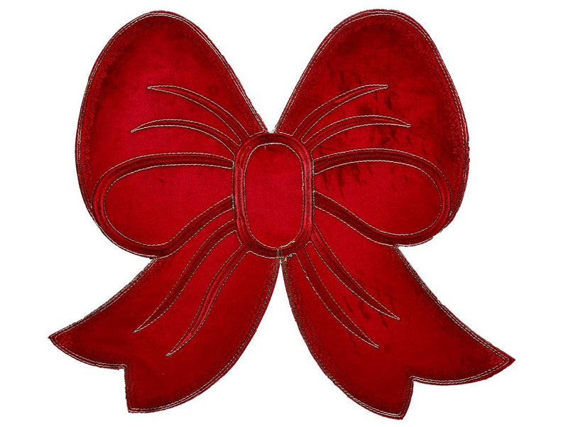 Red OR Gold Holiday Bow Placemat