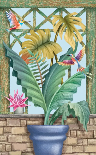 Tropical Greenhouse 3D Pop Up Card