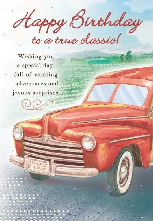 True Classic Birthday Card