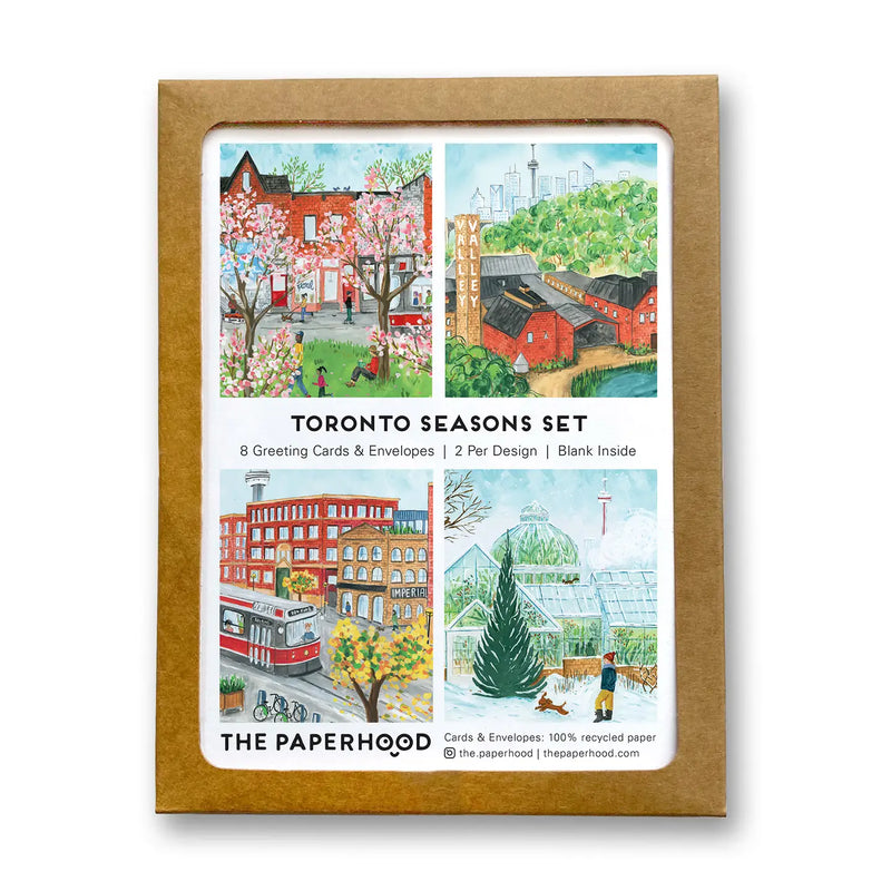 Assorted Box of 8 Toronto Seasons Greeting Cards