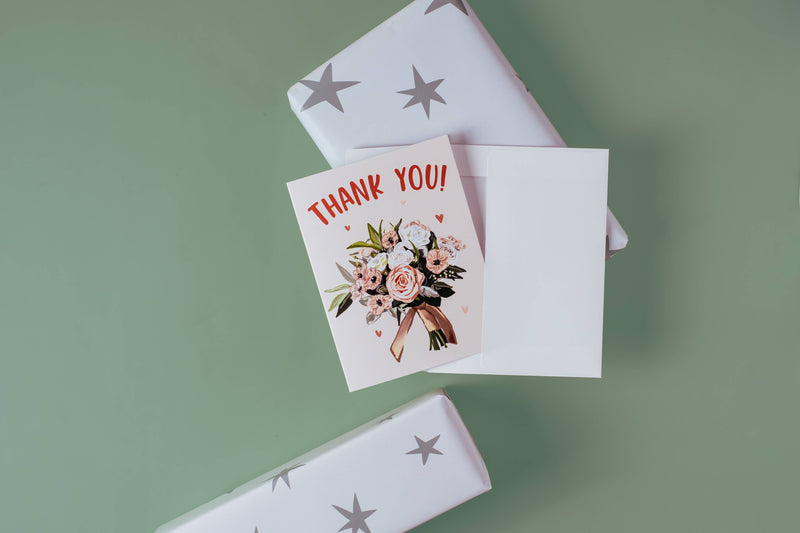Thank You (Floral Bouquet) - Greeting Card